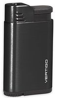 Vertigo Attache Single Jet Flame Lighter - Anodized Black