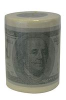 Funny USA Money Novelty Toilet Paper - $100 Dollar Bill Gag Gift - by Elizabeth Peacock 1991