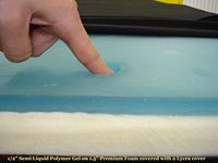 Semi Liquid Gel Mattress 6' X 3' - Flat Type - The Ultimate Relief for Pressure Points and Bed sores from Gel United LLC.