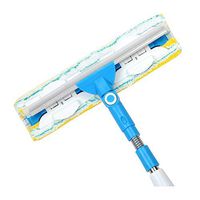 DGYAXIN Window Cleaning Squeegee, Extendable Pole T Bar Holder Telescopic Window Squeegee Cleaning Kit Floor Squeegee Cleaner Glass Shower Glass Window Blue 144 cm