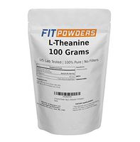 L-Theanine Powder 100g (500 Day Supply) 100% Pure Mood and Cognitive Supplement, Stress Relief and Relaxation - Fit Powders