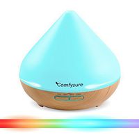 300ml Essential Oil Diffuser for Aromatherapy & Ultrasonic Cool Mist Air Humidifier - Filter Free: Best Personal Aroma Diffuser for Office, Home, Bedroom, Kids & Baby Room and Yoga Spa- Wood