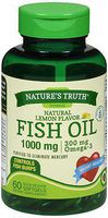 Nature's Truth Fish Oil 1000 mg Dietary Supplement - 60 Softgels, Pack of 2