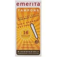 Emerita Organic Cotton Regular Tampons, 16 Count by Emerita