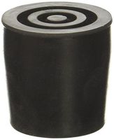 Essential Medical Supply Replacement Walker/Commode Tips, Black, 1"