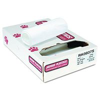 Jaguar Plastics RH3037S 20-30 Gallon 30-Inch by 37-Inch 16-Mic Natural HDPE Can Liner (Case of 500)