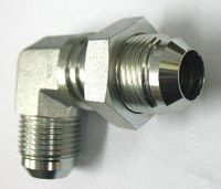 AF C5525-06-06-3/8 Male JIC (9/16''-18 Threads) 90° Bulkhead Union Elbow