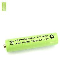 2 pcs AAA 3A 1800mAh 1.2V Ni-MH Rechargeable Battery Solar Light MP3 RC Green