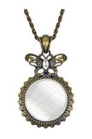 Butterfly Pendant Magnifier Necklace