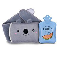 Hot Water Bottle, Warm Water Bag Rubber Hot Water Pouch with Soft Plush Hand Waist Warmer Cover, Hot Water Bag for Pain Relief from Arthritis, Headaches, Hot and Cold Therapy