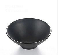 donfohy Thread artificial porcelain bowl side dish, black ruggedness, hotel-style tableware bowl matte tableware, porcelain bowls, bowls scrub,