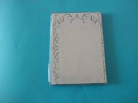 Meri Meri Misc Mara Mi Silver Calligraphy Imprint 10 Invitation Notecards with Lined Envelopes 9" x 6"
