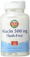 KAL Niacin Flush-Free Capsules 500 Mg, 120 Count