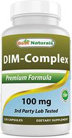 Best Naturals DIM Supplement 100 mg 120 Capsules, DIM for Estrogen Metabolism & Balance, For Menopause, Body Building, PCOS & Hormonal Acne