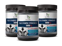 Post Workout Supplement - L-GLUTAMINE Powder 5000 MG - PRE & Post Workout - l-glutamine Seeking Health - 3 Cans 900 Grams