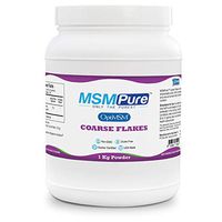 Kala Health MSMPure Coarse Powder Flakes, Organic Sulfur Crystals, 99.9% Pure Distilled MSM Supplement, Made in The USA, 2.2 lbs