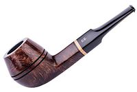 Wooden Tobacco Smoking Pipe, Hand Carved of Briar Root, Metal Cooling Filter, Comes with Pouch, Boxed (Bulldog, Brown)