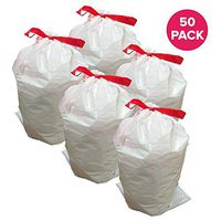 Think Crucial Durable Garbage Bags Fit Simplehuman Size D, 20L / 5.2 Gallon (50)