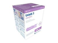 Owen Mumford AT 1042 Unistik 3 Comfort Safety Lancets, 1.8mm Depth, 28 Gauge, 100 Count