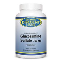 Vitamin Discount Center Glucosamine Sulfate 750mg, 90 Veg Capsules