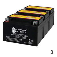 Mighty Max Battery YTX7A-BS 12V 6AH Btty Replacement for GTX7A 32X7A 44023 CTX7A -3 Pack Brand Product