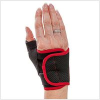 3-Point Products 3pp Design Line Thumb Arthritis Splint, Moderate Support for CMC Thumb Pain, Red Trim - Left/Medium