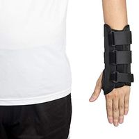 Wrist Support Brace, Adjustable Wrist Guards Immobilizer Splint for Carpal Tunnel, Arthritis, Tendonitis, Sprain and Strain Medium-Left