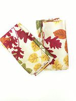 Harvest Cascading Leaf Print OPP Napkins Set of 4 -
