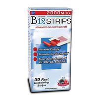 B12 Strips - 2000mcg - W/B6, Folate, Biotin