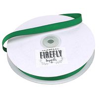 Christmas Gift Wrapping Ribbon (Solid Grosgrain, 3/8-inch x 50-Yard, Emerald Green)