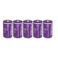 3.6V Lithium/SOCL2 Batteries 1/2aa Size Battery Model ER14250 Count:Pcs (5)