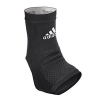 'Adidas Performance Climacool Ankle Compression Sleeve Support with Moisture Wicking Technology, Black, Size Large'