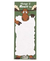 Things I Moose Do Magnetic Animal Print Notepad by LazyOne | 50 Easy Tear Off Sheets Of Paper (ONE SIZE)