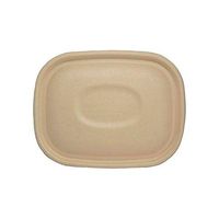World Centric (CTL-SC-U3) Plant Fiber Lid for 20-48 Ounce Boxes, Beige 400 Per Case