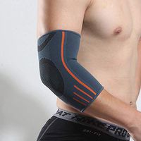 Elbow Brace Unisex Lengthen Breathable Arm Protector Workouts Volleyball Elbow Support Outdoor Tennis Pads Compression Sleeve(XLGray)