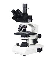 Radical 40-1500x Professional High Power Trinocular Medical Vet Student Biology Microscope w 3D Stage, Abbe Condenser, Variable Battery LED Illumination SEMI PLAN Objectives Slides Camera Port