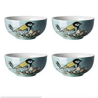ZFF Hand-painted Beef Noodle Bowl Household Bowl Creative Noodle Bowl Personality Dish Bowl Ceramic Salad Bowl Soup Bowl Tableware Ramen Bowl (Color : D)