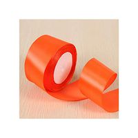 White Pink Black Blue Red Green Purple Yellow Satin Ribbons Christmas Halloween Wedding Birthday Party Gift Box Wrapping Ribbons,Orange Red,40Mm