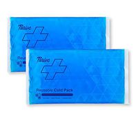 Reusable Crystal Blue Gel Ice Cold Pack Compress - (2 Pack) - Reusable Vinyl Provides Instant Pain Relief, Rehabilitation and Therapy from Injuries