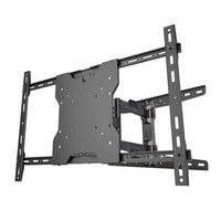 Crimson AU65WP20 World Thinnest Articulating Arm For 13" to 65" Flat Panel Screens With Double Stud Wall Plate For Attaching Two Studs On 16" and 20" Centers, 80lb (36kg) weight capacity