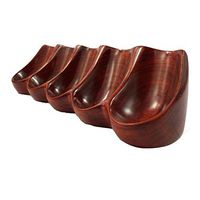 Tobacco Pipe Display Rack Rose Wooden Smoking Pipe Stand Rack for 5 Pipes Tobacco Pipe Holder
