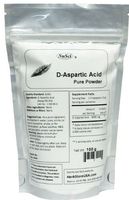 NuSci Pure D-Aspartic Acid (DAA) Powder AJI Quality Standard (100 Grams (3.52 oz))