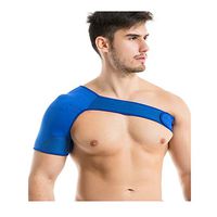 HZYWL Shoulder Brace,Men Women Shoulder Support,Adjustable Sports Shoulder Protector,Rotator Cuff, for Dislocated AC Joint,Blue,Left