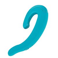 schicj133mm Creative Bone Conduction Wireless Bluetooth Ear Hook Earphone， Ergonomic Design，Mono Channel Headphone with Mic，for iPhone, iPad, Samsung, Huawei Blue