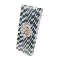 TrendBox 1 Box(50pcs) Reine Femme(TM) Strip Paper Straws for Drinking Birthday Wedding Baby Shower Party Celebration - Navy