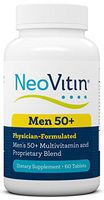 NeoVitin Men's 50+ Multivitamin/Multimineral with Vitamin B, Vitamin D, Calcium, Vitamin D, L-Carnitine, Asian Ginseng Root Powder, Green Tea Leaf Extract, Turmeric Root Extract