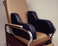 Lateral Stabilizers for Geri chair with solid support, Pair, 23.5"L x 14.5"H x 3"W; color: mauve