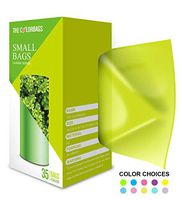 FORID Small Garbage Bags – garbage bags wastebasket bin liners new design easy to tear extra durable plastic trash bags for bathroom bedroom office trash can (70ct green)