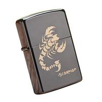Zippo Scorpion 2 Bl Lighter/Genuine Authentic/Original Packing (6 Flints Set Free Gift)