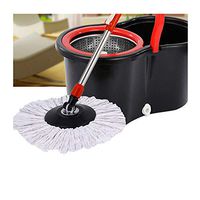 Home Household Mops Head QUNANEN Replacement 360 Rotating Head Easy Magic Microfiber Spinning Floor Mop Head (White)